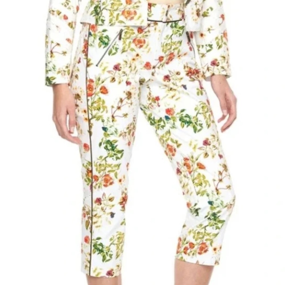 Disney Alice and Wonderland Floral Pants by Designer  Colleen Atwood NWOT - 10